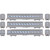 Athearn Roundhouse ~ HO Scale ~ Streamline Coach & Observation Cars ~ 3-Pack ~ BNSF #29 Valley View, #64 Marias Pass, #6 Topeka ~ 3526