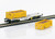 Trix ~ N Scale ~ Type Sgmmns 190 Flat Car Set ~ AAE ~ 6 Cars With Stuttgart 21 Tubs ~ 15075