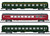 Trix ~ N Scale ~ Nice - Paris Express Train Passenger Car Set ~ SNCF ~ 3 Cars ~ 18219