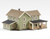 Archistories ~ Z Scale ~ Turn of The Century House Olive ~ 404201