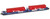 American Z Line ~ Z Scale ~ MAXI-I Double-Stack Well Car Set ~ 5 Containers ~ RBCX #1014 ~ 906506-3C