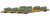 American Z Line ~ Z Scale ~ 89' Flat Car ~ 4-Pack With M923 Loads ~ TTX TTGX ~ 901510-5OB