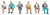 Pola G ~ G Scale ~ 6 Seated Travelers III ~ 331503