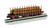 Bachmann ~ N Scale ~ ACF 40' Log Car 1906 - 1935 Version ~ 18351