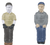 Broadway Limited ~ HO Scale ~ Engineer & Fireman Figure Sets (Press Fit or Glue for All BLI Engines) ~ Style C & H ~ package(2) ~ 1005