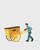 Preiser Kg ~ HO Scale ~ Post Office Worker w/ Cart ~ 28083