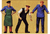 Preiser Kg ~ G Scale ~ Delivery Men in Work Clothes ~ 45028