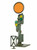 Viessmann Modellspielwaren ~ HO Scale ~ Operating European-Style Movable-Disc Semaphore Distant Signal ~ Assembled ~ Single Disc ~ 769-4509