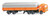 Wiking ~ HO Scale ~ 1963 Magirus Tractor with Low-Side Trailer ~ Assembled ~ Orange, Gray ~ 781-95611