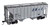 WalthersMainline ~ HO Scale ~ 37' 2980 Cubic-Foot 2-Bay Covered Hopper ~ Ready to Run ~ Dakota, Minnesota & Eastern #29016 ~ 910-7982