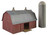 Walthers Cornerstone ~ N Scale ~ Meadowhead Barn and Silo ~ Kit ~ 933-3892