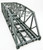 Walthers Cornerstone ~ HO Scale ~ Arched Pratt Truss Railroad Bridge ~ Double-Track ~ Kit ~ 23 x 5 x 5-1/4" 58.4 x 12.7 x 13.3cm ~ 933-4522