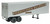 Walthers SceneMaster ~ HO Scale ~ 35' Fluted-Side Trailer 2-Pack ~ Assembled ~ Pennsylvania Railroad (silver, Tuscan) ~ 949-2405