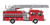 Walthers SceneMaster ~ HO Scale ~ Heavy-Duty Fire Department Ladder Truck ~ Assembled ~ Red ~ 949-13801