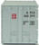 Walthers SceneMaster ~ HO Scale ~ 20' Smooth-Side Container ~ Ready to Run ~ American President Lines (gray, red, white; Eagle Logo) ~ 949-8651