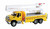 Walthers SceneMaster ~ HO Scale ~ International 7600 Utility Truck w/Bucket Lift ~ Assembled ~ Yellow ~ 949-11752