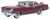 Oxford ~ HO Scale ~ 1956 Continental Mark II ~ Assembled ~ Dark Red ~ 87LC56005