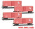 Micro Trains ~ N Scale ~ 40' Single-Door Boxcar ~ 4 pack ~ Chesapeake & Ohio ~ 98300230