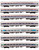Kato ~ N Scale ~ Limited Edition Amfleet I Set ~ 7 Coach Cars ~ Lighted ~ 106-105-1
