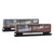 Micro Trains ~ N Scale ~ Weathered 50' Single Door Box Car ~ 2-Pack ~ Grit N' Grime ~ Burlington Northern #31007, #31128 (Share in Freedom) ~ 983105109