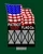 Miller Engineering ~ HO or O ~ Patriot Flag Co. ~ Animated Sign ~ 9482