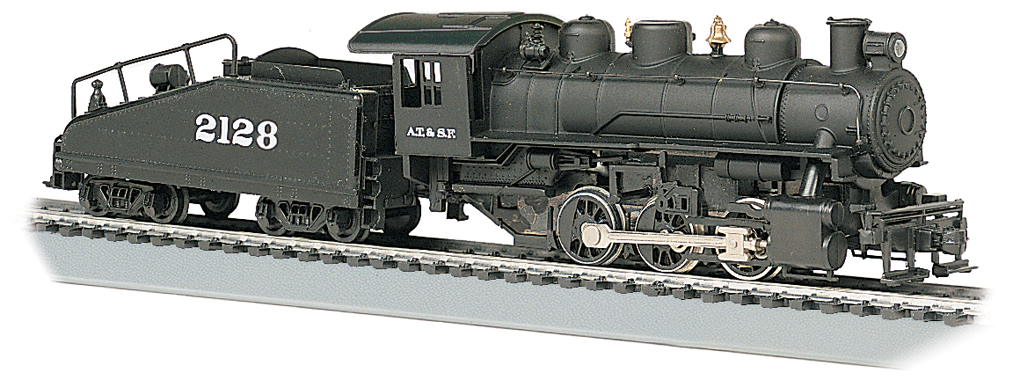 Bachmann HO ATSF Santa Fe USRA #2128 0-6-0 With Smoke - Iron