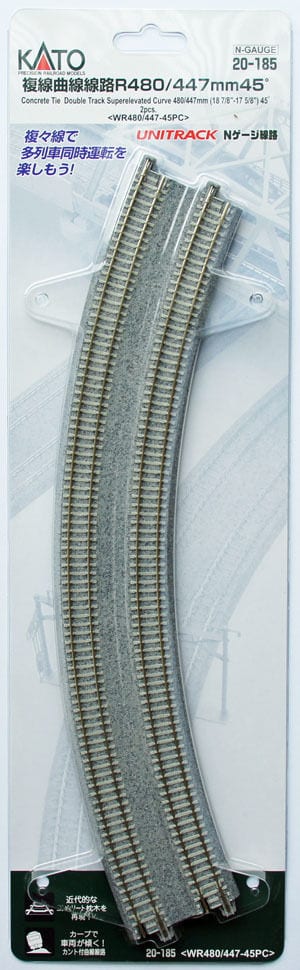 Kato ~ N Scale ~ UniTrack 480/447mm 18 7/8 & 17 5/8