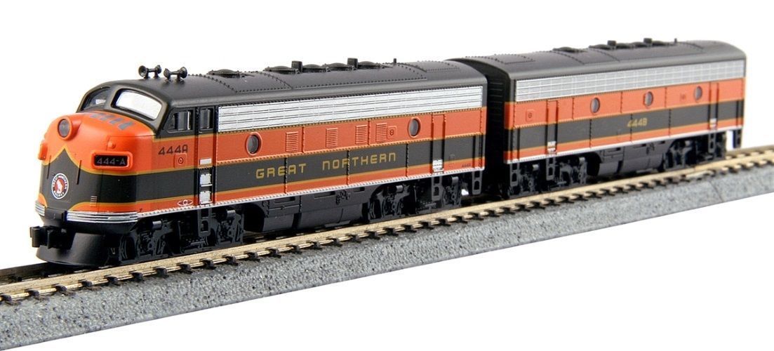 KATO EMD F7A・F7B Kato ~ N Scale ~ F7 AB Set ~ Great Northern 444C & 444D