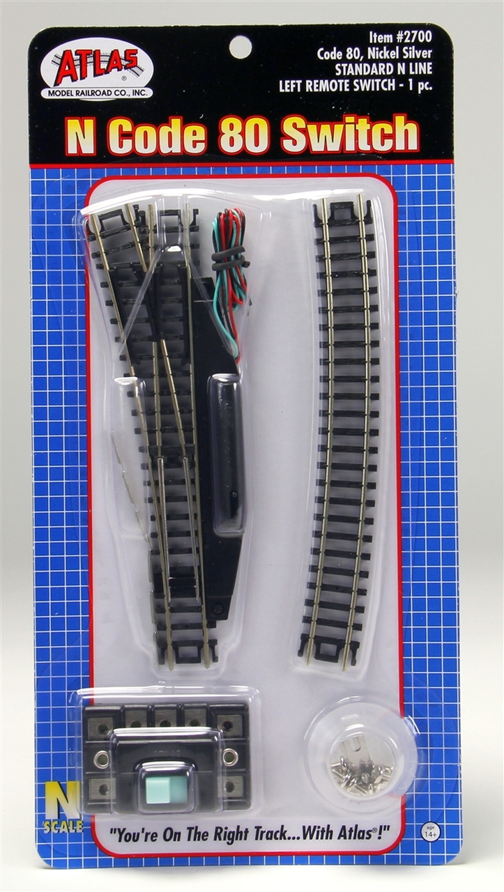 ATLAST RAILROAD レールロード コート2nd 36 Atlas ~ N Scale ~ Code 80 ~ Track Remote Left Hand Standard