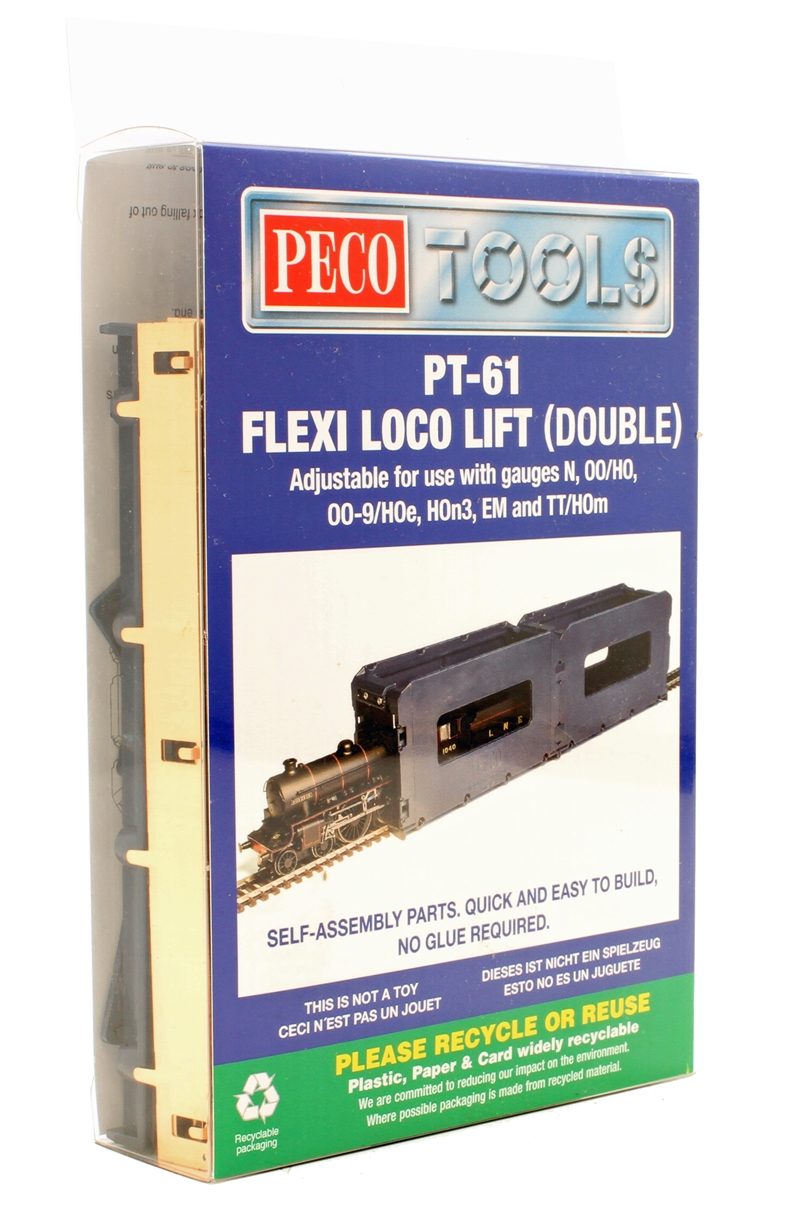 Pecoです。 Peco ~ HO Scale ~ Flexi Loco Lift ~ Double Set ~ PT-61 - Iron