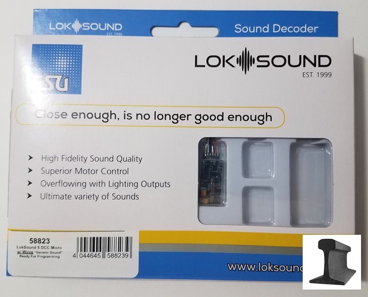 ESU ~ LokSound V5.0 Micro DCC Decoder With Wires ~ 58823 - Iron