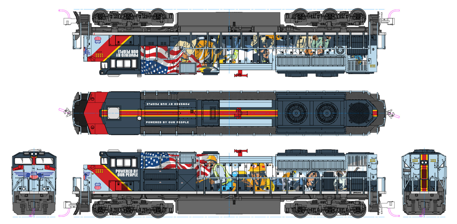 d*3様 KATO 176-8412 SD70ACe UP #1111 c2caddext__94842.1716262465.