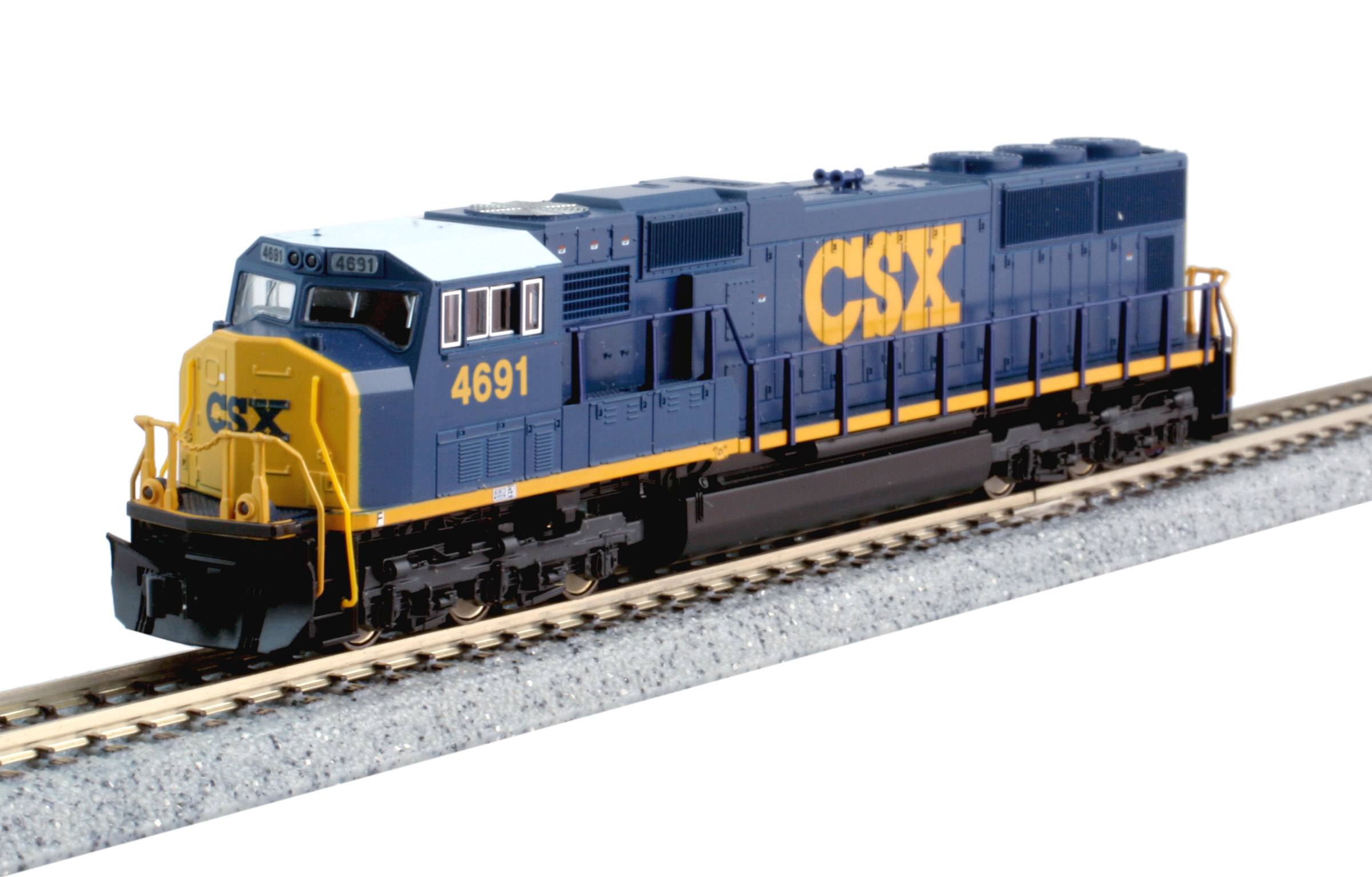 鉄道模型 KATO 176-4015 EMD SD70M Flat Radiator Kato ~ N Scale ~ EMD SD70M ~ CSX #4695 ~ Flat Radiator ~ 176-7610