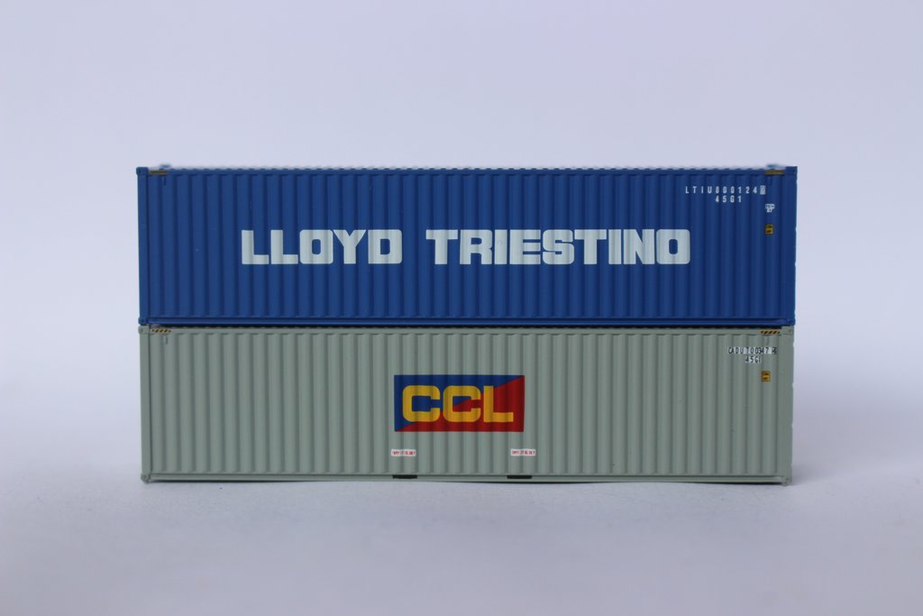 Jacksonville Terminal JTC ~ N Scale ~ 40' High Cube Containers