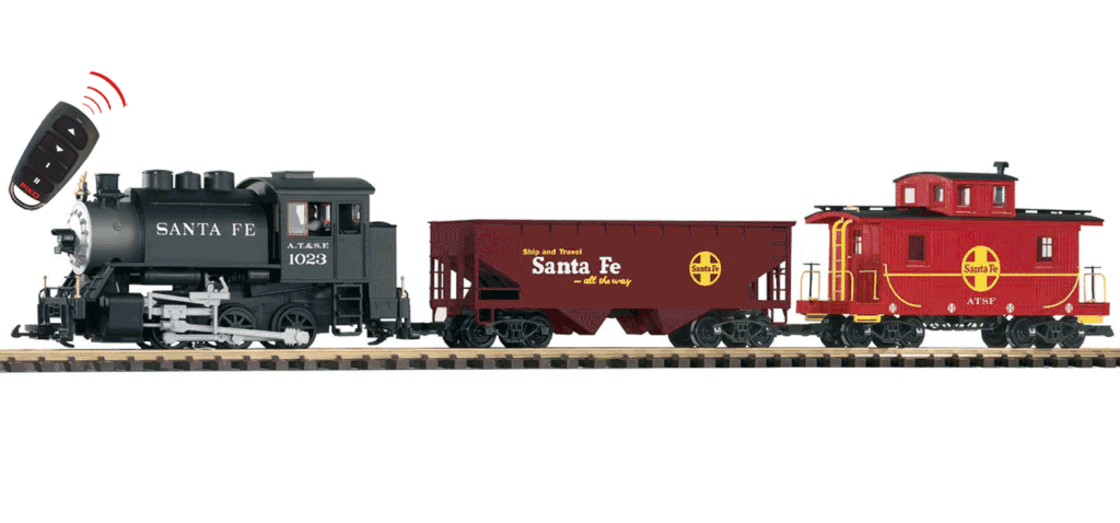 PIKO ~ G Scale ~ SANTA FE (SF) FREIGHT R/C Train Starter Set
