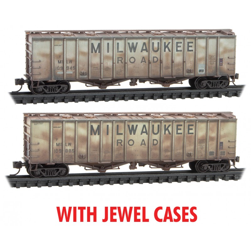 Micro Trains ~ N Scale ~ 50' Milwaukee Weathered Covered