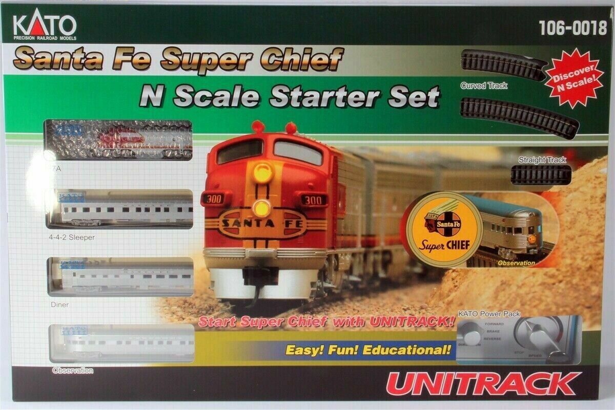 KATO ~ N Scale ~ Santa Fe Super Chief F7A Unitrack Starter Set