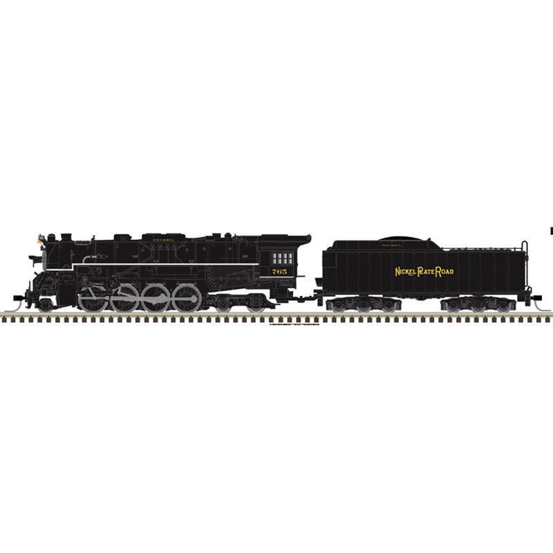 Atlas ~ N Scale ~ Berkshire 2-8-4 Steam Locomotive ~ NICKEL PLATE