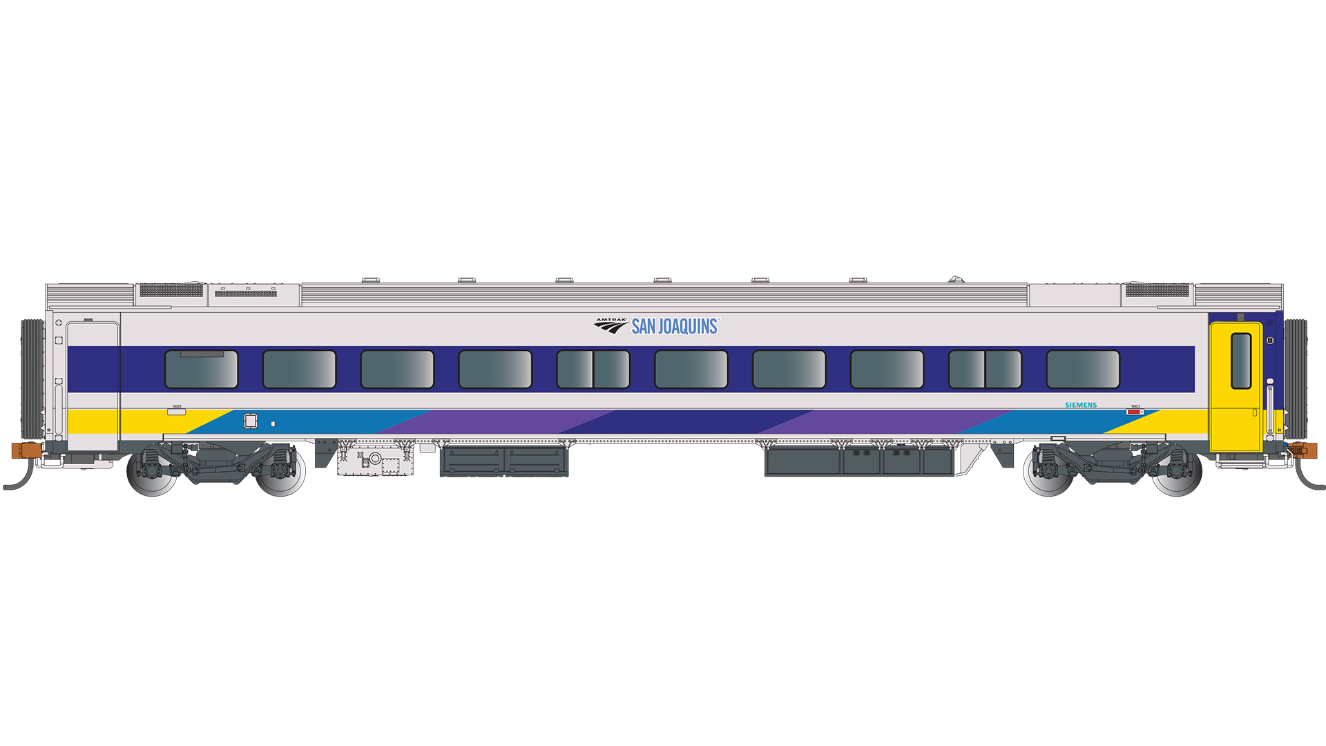 Bachmann ~ HO Scale ~ Siemens Venture Passenger Car ~ Amtrak San