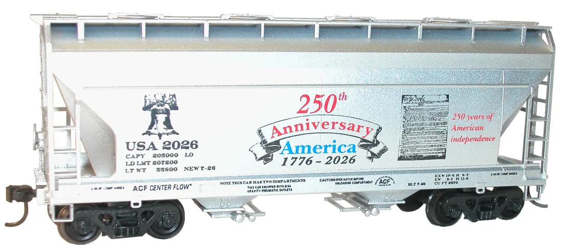 Accurail ~ HO Scale ~ 55-Ton Twin Hopper ~ Chesapeake & Ohio 3