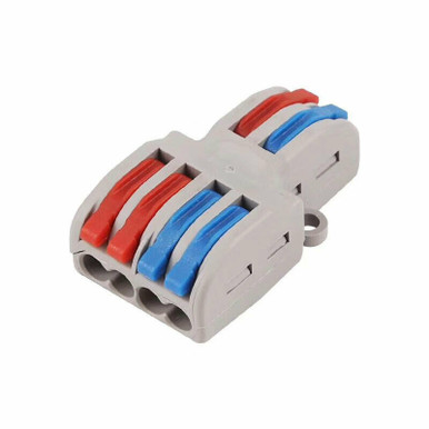 SPL-42 · Multiple Terminal Block Push-In Wiring Quick Cable Connector · 2 In, 4 Out
