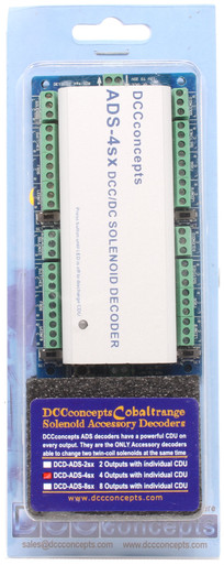 DCCconcepts ~ Cobalt Accessory Decoder CDU Solenoid Drive SX 4-Way ...