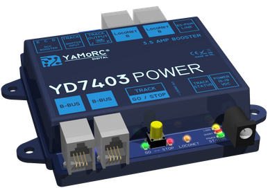 3.5 Amp LocoNet & CDE DCC Booster · Works With All Brands