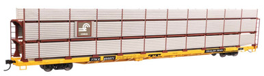 Shiielded Auto Rack Walthers Mainline ~ HO Scale ~ 89' Flatcar w/Tri-Level Shielded Auto ...