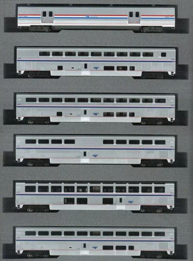 KATO Amtrak Superliner I Phase VI 6両セット KATO Amtrak Superliner I Phase VI 6両セット Kato USA, Inc. N