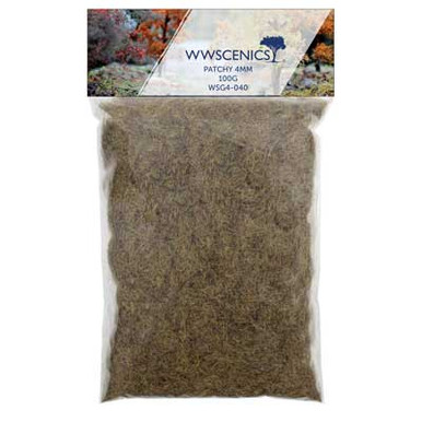 Static Grass · Patchy · 4mm Fibers · 100g