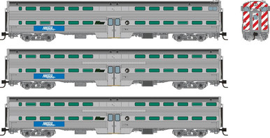 Rapido ~ N Scale ~ Gallery Commuter Car ~ Metra - BN Set #2 (Cab