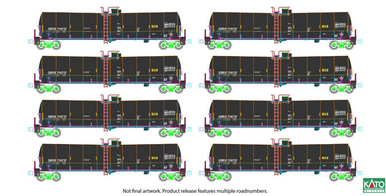 鉄道模型 PRECISION SCALE Sn3 TANK CAR CONX #8 Kato ~ N Scale ~ Greenbrier Tank Car Set B ~ 8 Pack ~ GBRX ~ 106