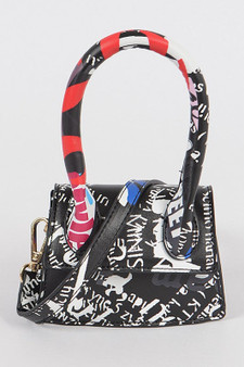 Single Handle Mini Graffiti Bag