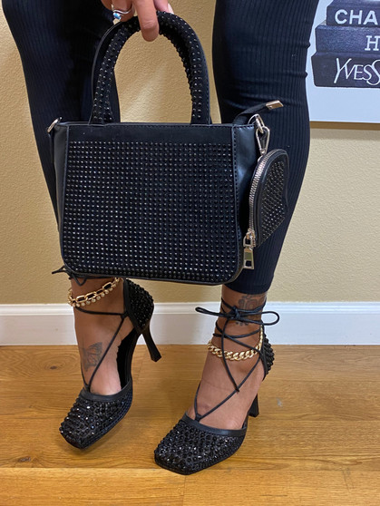 Bling Princess All Black Bag